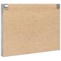 Preview: Vitrinenschrank Betongrau 100x8,5x75 cm Holzwerkstoff