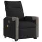 Preview: Massagesessel mit Aufstehhilfe Schwarz Stoff