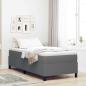 Preview: ARDEBO.de - Plattformbettgestell Hellgrau 90 x 190 cm Cordstoff