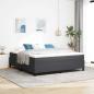 Preview: ARDEBO.de - Plattformbettgestell Dunkelgrau 180 x 200 cm Cordstoff