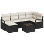 Preview: Sofa Set 7 stk. Schwarz [Synthetisch]: Poly Rattan