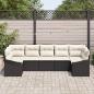 Preview: Sofa Set 7 stk. Schwarz [Synthetisch]: Poly Rattan