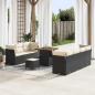 Preview: ARDEBO.de - Gartensofa-set 10 stk. Schwarz Poly-Rattan