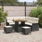 Preview: ARDEBO.de - Gartensofa-set 8 stk. Schwarz Poly-Rattan