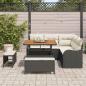 Preview: Gartensofa-set 8 stk. Schwarz Poly-Rattan