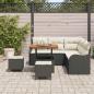 Preview: Gartensofa-set 8 stk. Schwarz Poly-Rattan