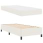 Preview: Bettrahmen mit Matratze Creme 90 x 190 cm Stoff