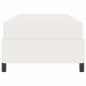 Preview: Bettrahmen mit Matratze Creme 90 x 190 cm Stoff