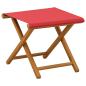 Preview: Liegestuhl 4 pcs 3 Position Massives Eukalyptus Holz Rot