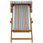Preview: Liegestuhl 2 pcs 3 Position Massives Eukalyptus Holz Mehrfarbig