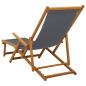 Preview: Klappbare Sonnenliege 2 pcs 3 Position Massives Eukalyptus Holz