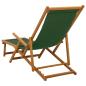 Preview: Klappbare Sonnenliege 2 pcs 3 Position Massives Eukalyptus Holz
