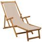 Preview: Klappbare Sonnenliege 2 pcs 3 Position Massives Eukalyptus Holz