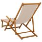 Preview: Klappbare Sonnenliege 2 pcs 3 Position Massives Eukalyptus Holz