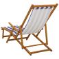 Preview: Klappbare Sonnenliege 2 pcs 3 Position Massives Eukalyptus Holz