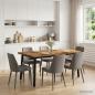 Preview: ARDEBO.de - Live Edge Esstisch 160 x 70 x 75 cm Massivholz Akazie Natur