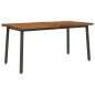 Preview: Live Edge Esstisch 160 x 70 x 75 cm Massivholz Akazie Natur