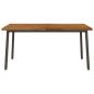 Preview: Live Edge Esstisch 160 x 70 x 75 cm Massivholz Akazie Natur