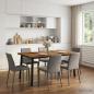 Preview: Quadratischer Esstisch 160 x 70 x 75 cm Massivholz Akazie Natur