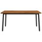 Preview: Quadratischer Esstisch 160 x 70 x 75 cm Massivholz Akazie Natur