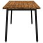 Preview: Quadratischer Esstisch 160 x 70 x 75 cm Massivholz Akazie Natur