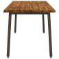 Preview: Quadratischer Esstisch 160 x 80 x 75 cm Massivholz Akazie Natur