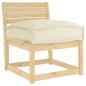 Preview: Kissen Oxford-Stoff Creme 60 x 40 x 8 cm