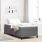 Preview: ARDEBO.de - Boxspringbett Hellgrau 90 x 190 cm Cordstoff