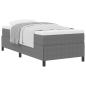 Preview: Boxspringbett Hellgrau 90 x 190 cm Cordstoff