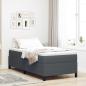 Preview: ARDEBO.de - Boxspringbett Dunkelgrau 90 x 190 cm Cordstoff