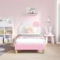 Preview: Kinderbettgestell mit Kopfteil Rosa 80 x 160 cm PU