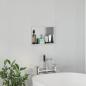 Preview: Duschnische Silber 30 x 20 x 9,5 cm Edelstahl