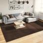 Preview: ARDEBO.de - Mittlerer Flor weicher und waschbarer Teppich HUARTE Braun