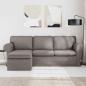 Preview: Sofa Taupe 215 x 138 x 80 cm Stoff
