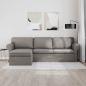 Preview: Sofa Taupe 245 x 138 x 80 cm Stoff