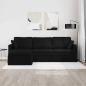Preview: Sofa Schwarz 228 x 134 x 80 cm Samt