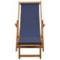 Preview: Klappbare Sonnenliege 3 Position Massives Eukalyptus Holz Blau