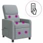 Preview: Massage Relaxsessel Hellgrau Polyester