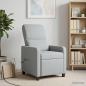 Preview: Massage Relaxsessel Hellgrau Polyester