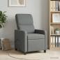 Preview: ARDEBO.de - Massage Relaxsessel Dunkelgrau Polyester