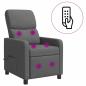 Preview: Massage Relaxsessel Dunkelgrau Polyester