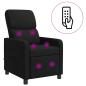 Preview: Massage Relaxsessel Schwarz Polyester