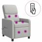 Preview: Massage Relaxsessel Wolkengrau Stoff