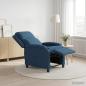 Preview: Liegesessel Blau Stoff