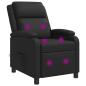 Preview: Massage Relaxsessel Schwarz Kunstleder