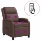 Preview: Massage Relaxsessel Braun Kunstleder