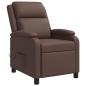 Preview: Massage Relaxsessel Braun Kunstleder