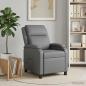 Preview: ARDEBO.de - Massage Relaxsessel Grau Kunstleder