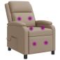 Preview: ARDEBO.de - Massage Relaxsessel Cappuccino Kunstleder