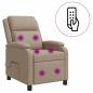 Preview: Massage Relaxsessel Cappuccino Kunstleder